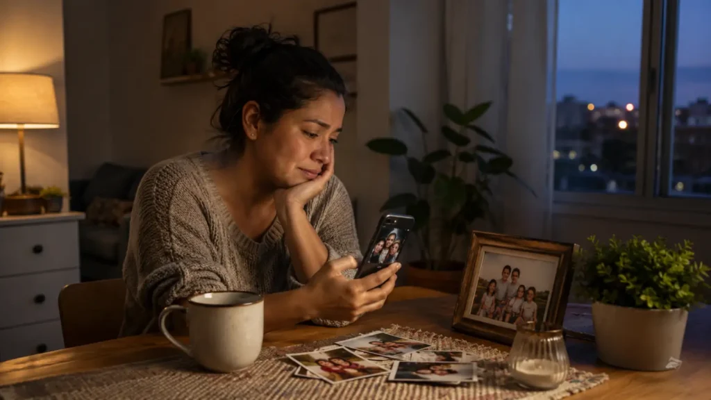 Nostalgia por la familia y la vida lejos del país