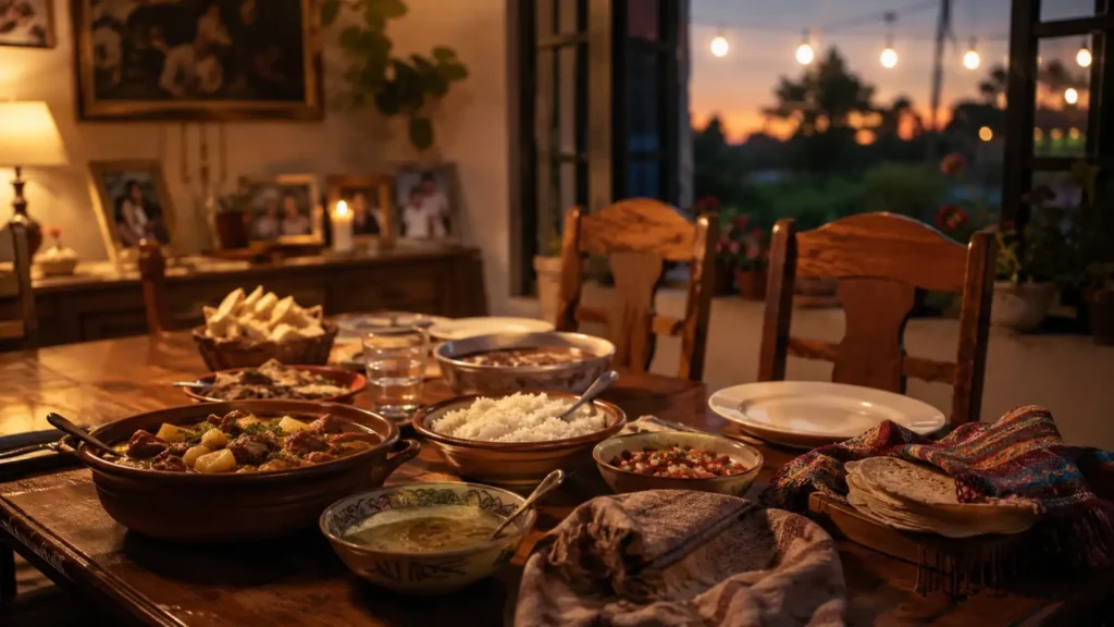 Nostalgia por las reuniones, comida y costumbres latinas